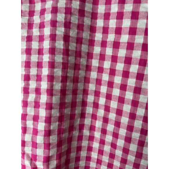 isaac‎ Mizrahi Pink/white Gingham A-line Skirt Sz 12 - Picture 7 of 8
